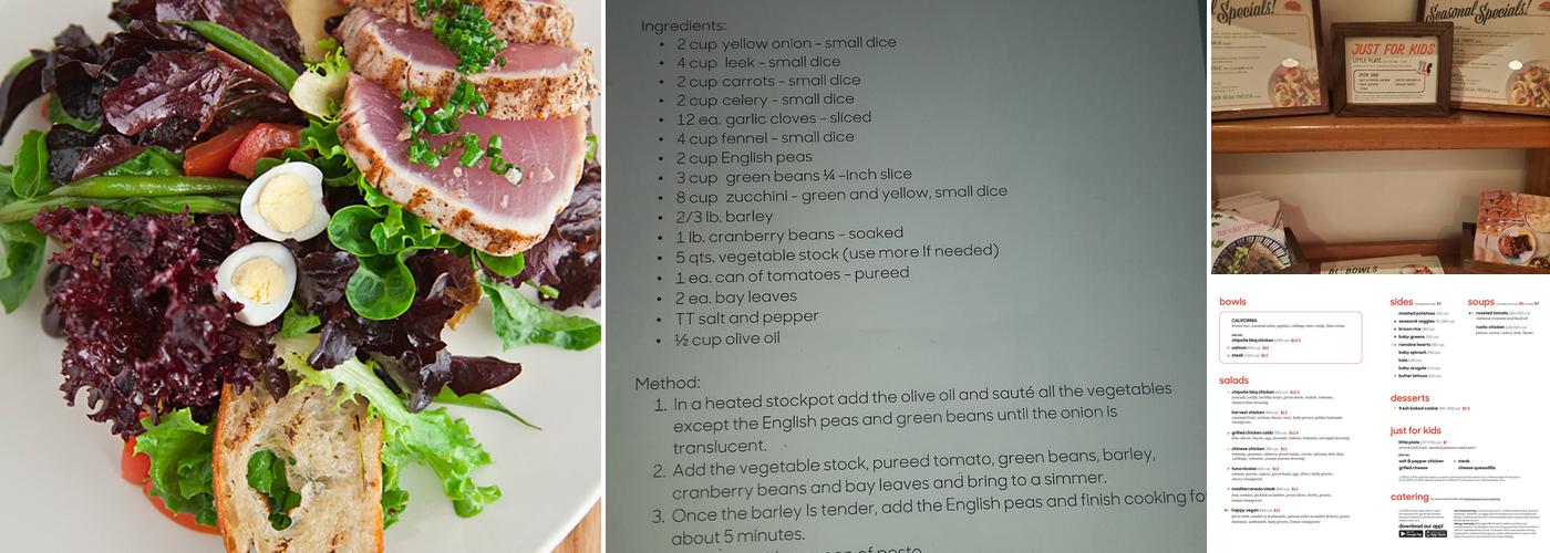 Tender Greens Menu