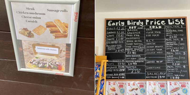 The Early Birdy Menu