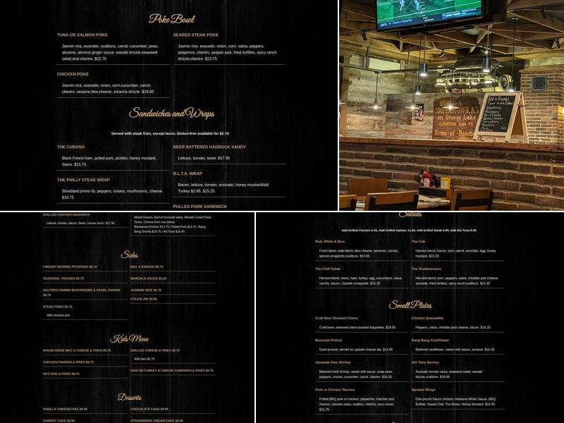 Upstate Bar and Grill Menu