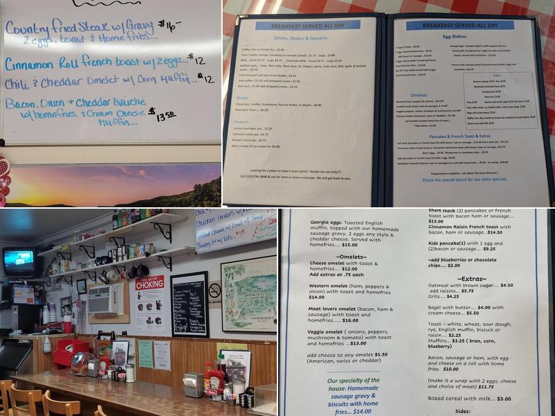 Cooperstown Diner Menu