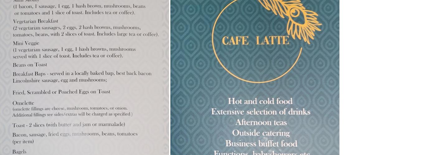 Cafe Latte Menu
