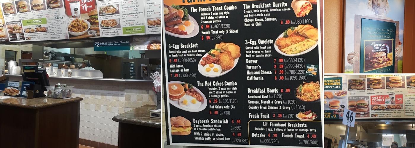 Farmer Boys Menu