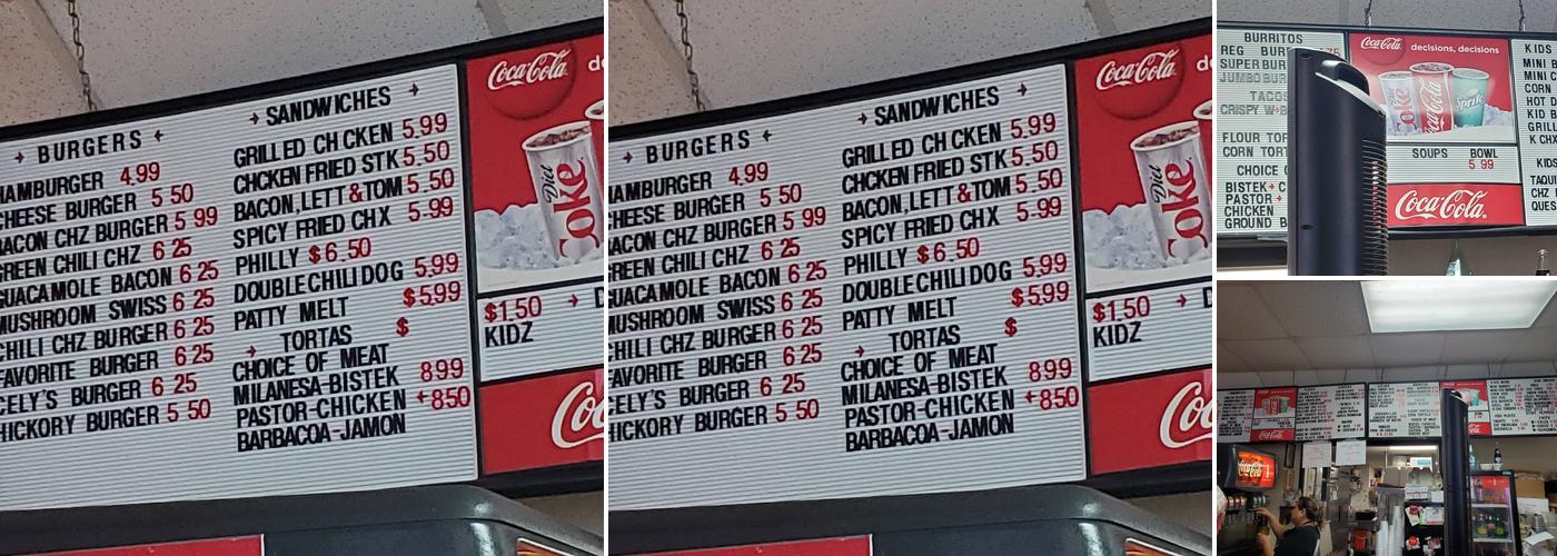 Silva's Menu