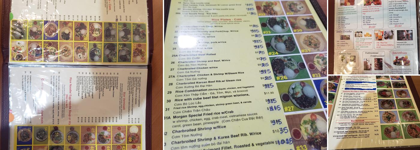 Pho Morgan Hill Menu