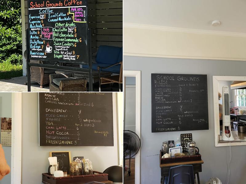School Grounds Coffee Menu