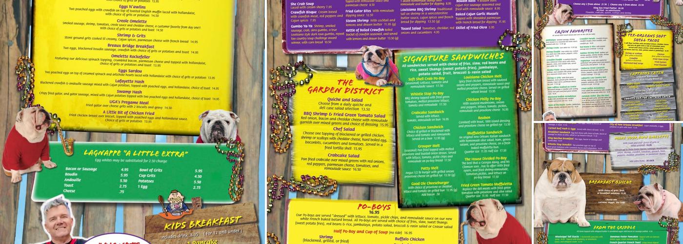 Kenny B's French Quarter Cafe Menu