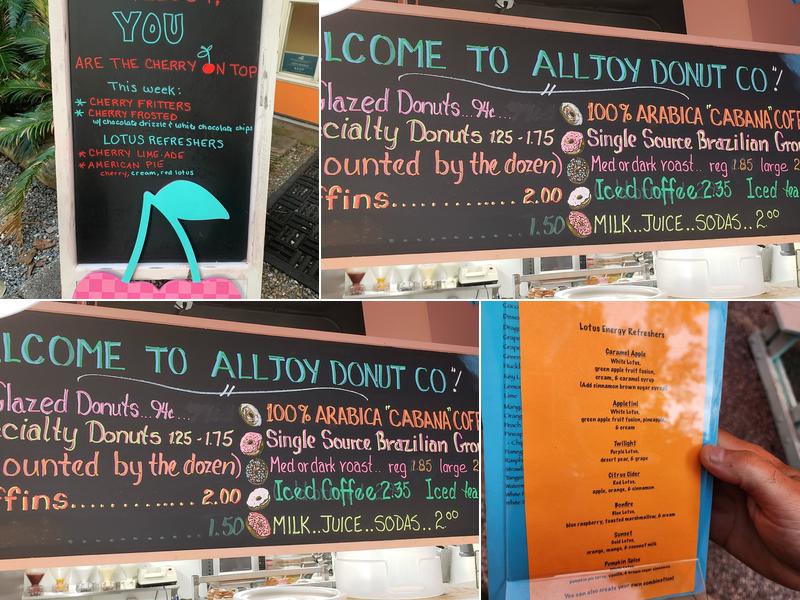 Alljoy Donut Co Menu