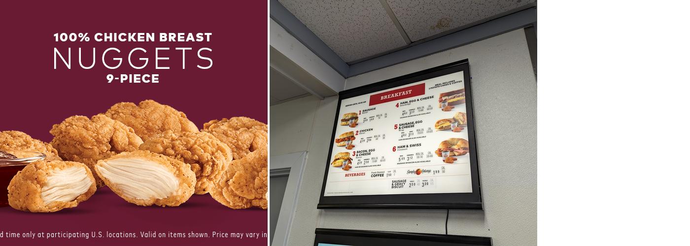Arby's Menu