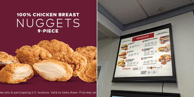 Arby's Menu