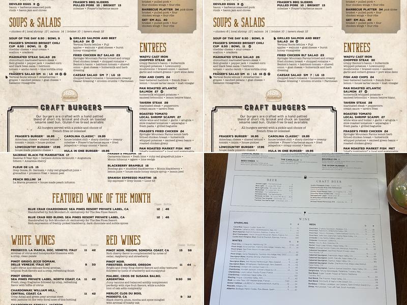 Coast Menu