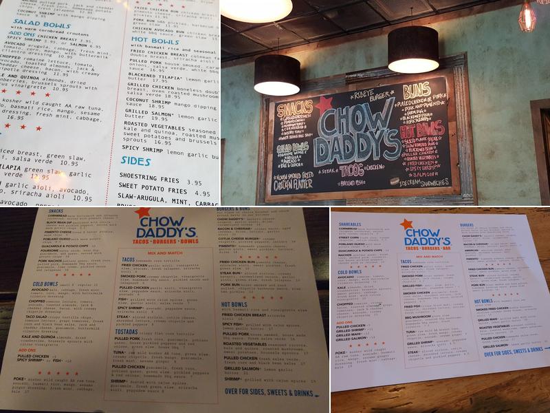 Chow Daddy's Menu