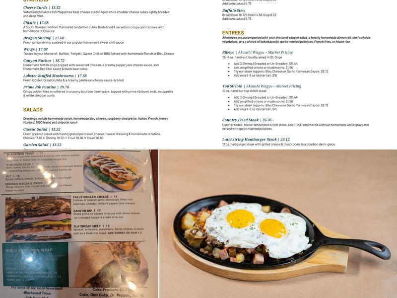 Latchstring Restaurant Menu