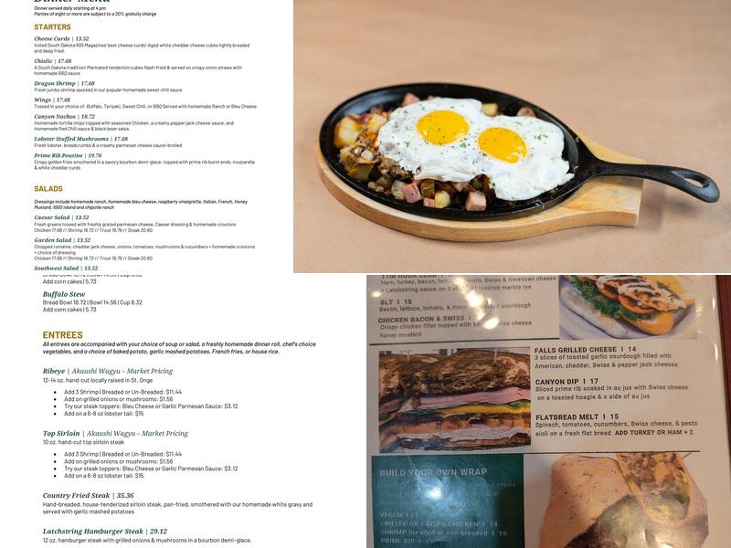 Latchstring Restaurant Menu