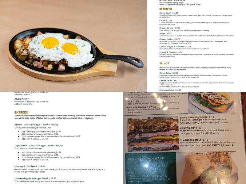 Latchstring Restaurant Menu