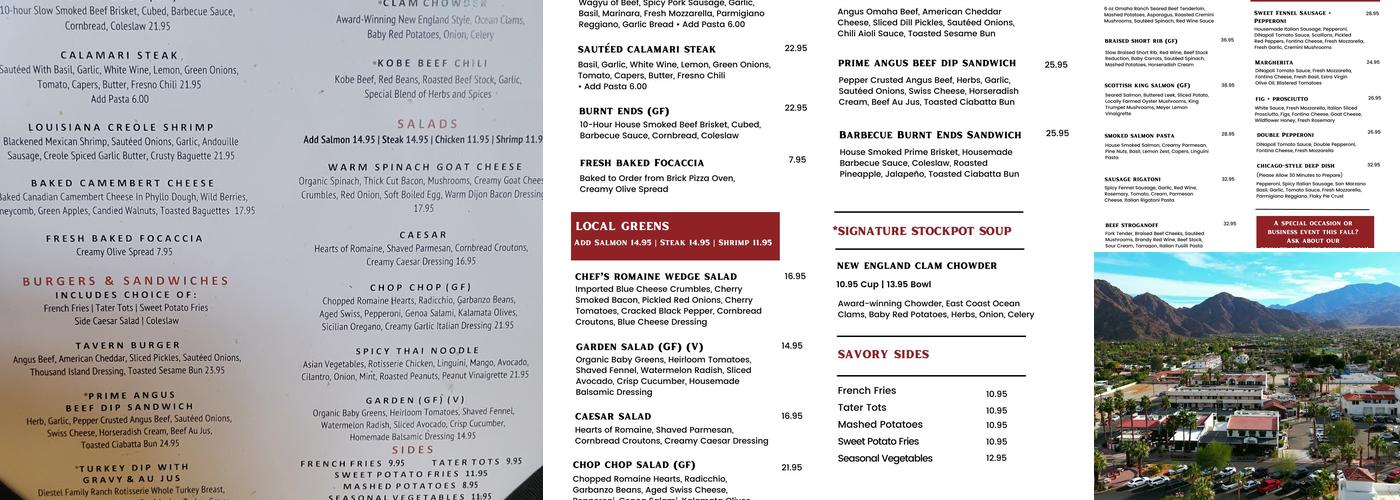 Fortun's Kitchen + Bar Menu