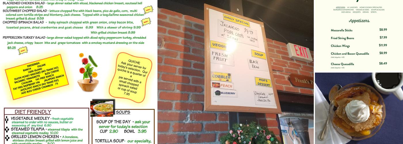 The String Bean Restaurant Menu