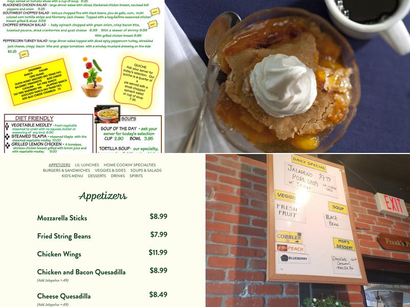 The String Bean Restaurant Menu