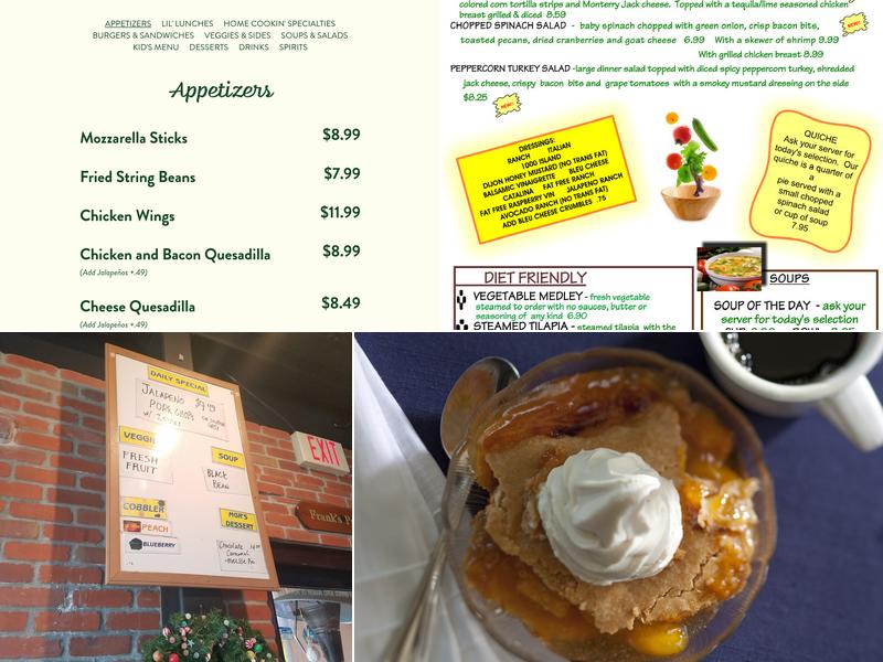 The String Bean Restaurant Menu