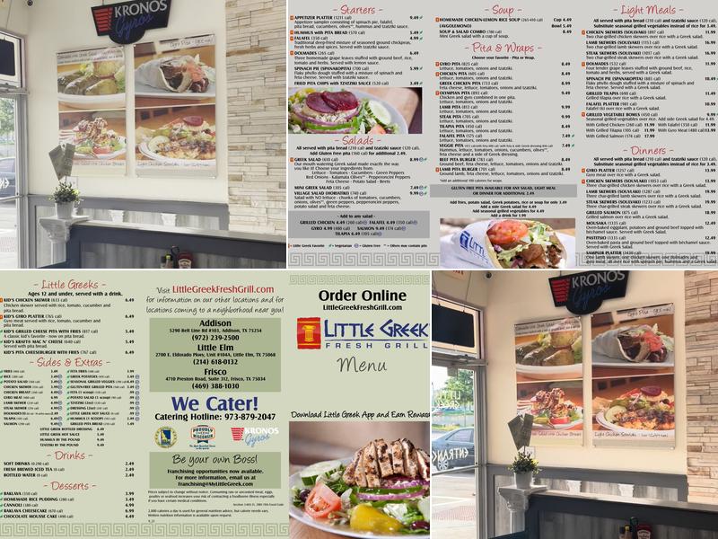 Little Greek Fresh Grill Menu