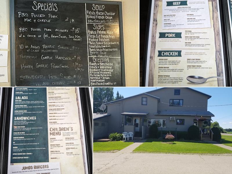 Hide-A-Way Restaurant Menu
