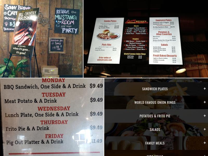 Sonny Bryan's Smokehouse Menu
