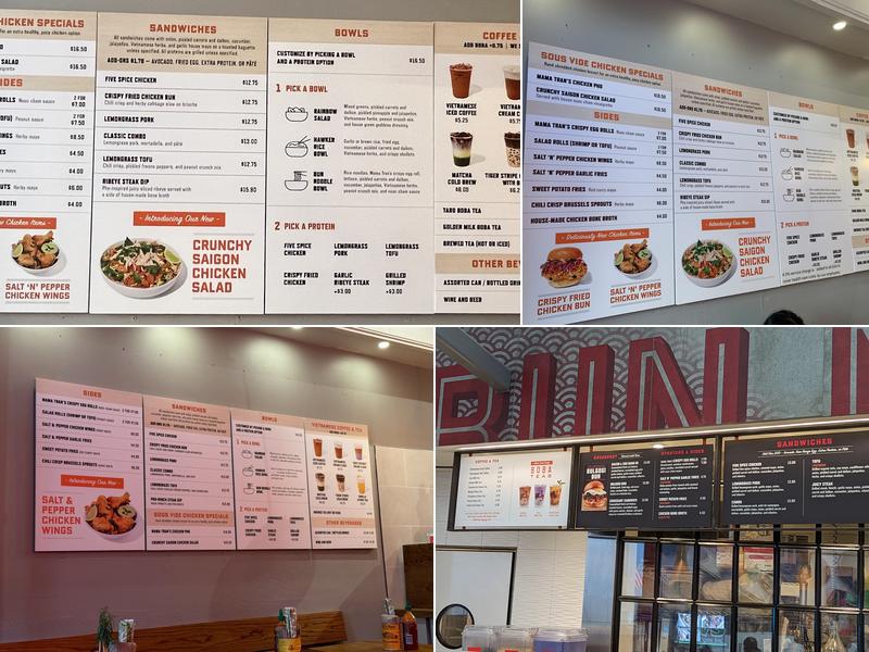 Bun Mee Menu