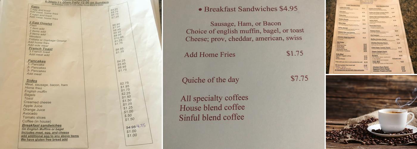 Coffee Pot Cathy's Menu