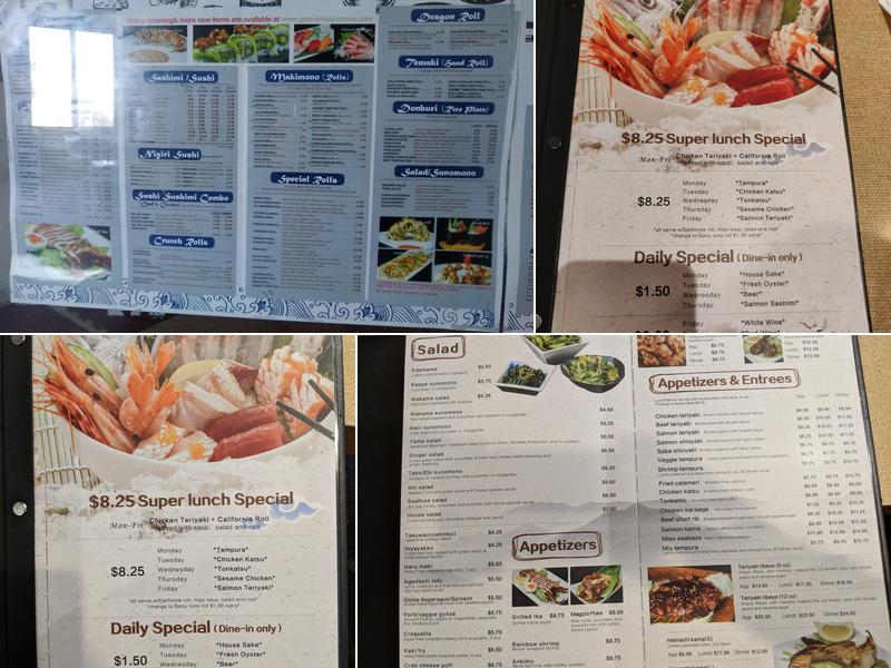 Go Sushi Japanese Restaurant Menu