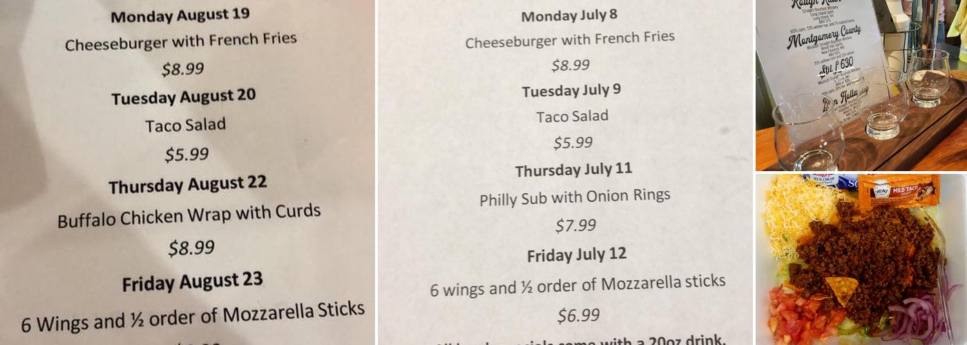 Muddy MO Pizzaria Menu