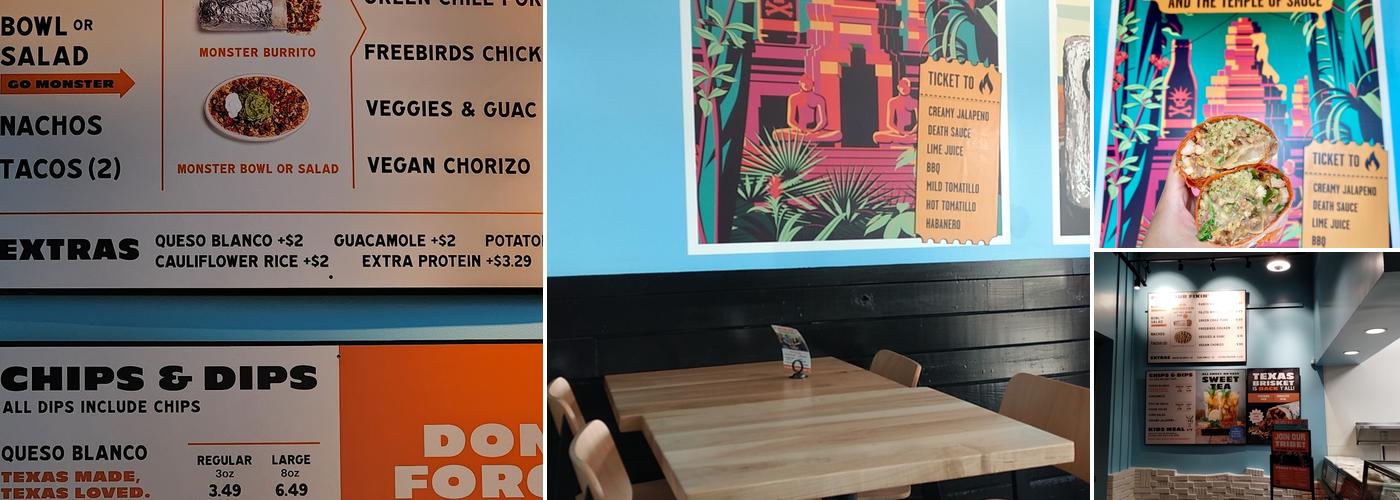 Freebirds World Burrito Menu