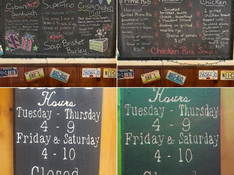 Club 60 Steakhouse Menu