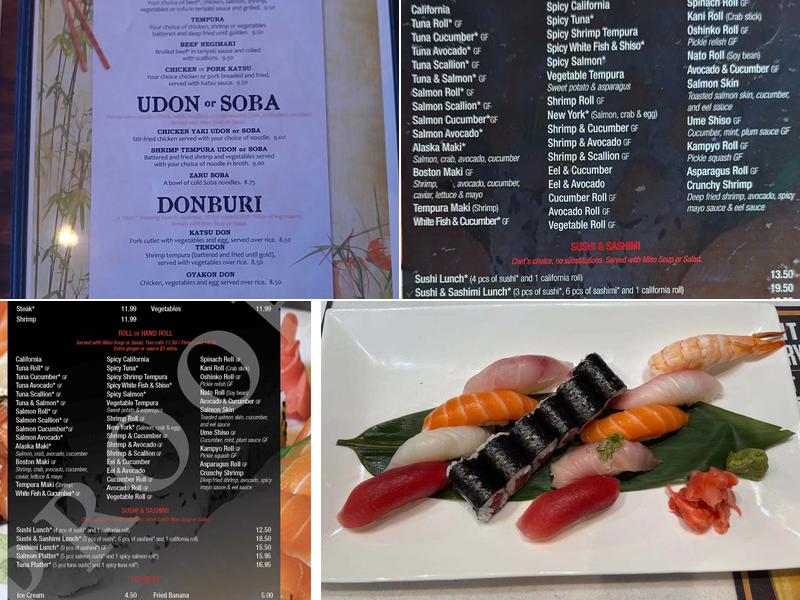 Takara Sushi Station Menu