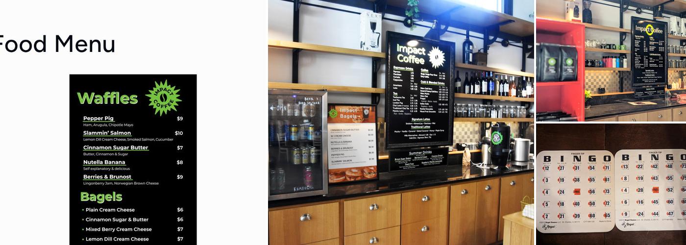 Impact Coffee Menu