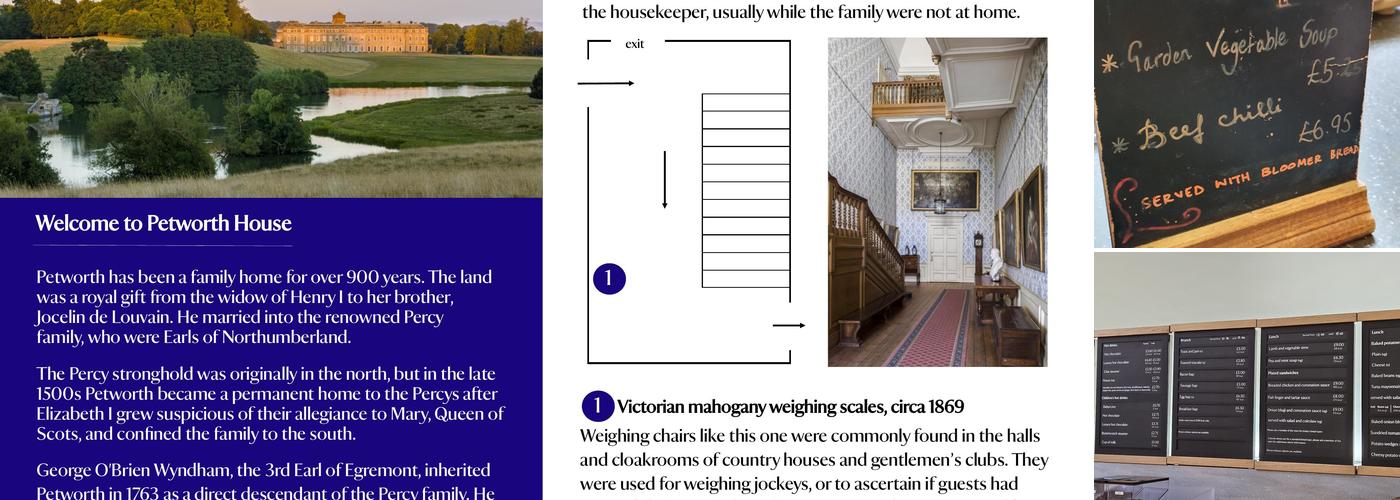 Petworth House Audit Room café Menu