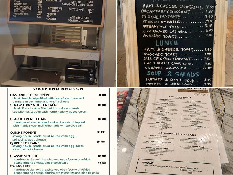 CommonWealth Coffeehouse & Bakery Menu