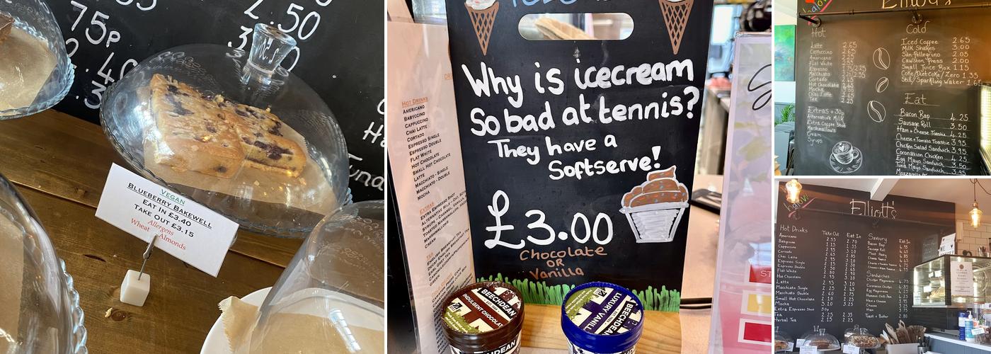 Elliott's Coffee Shop Menu