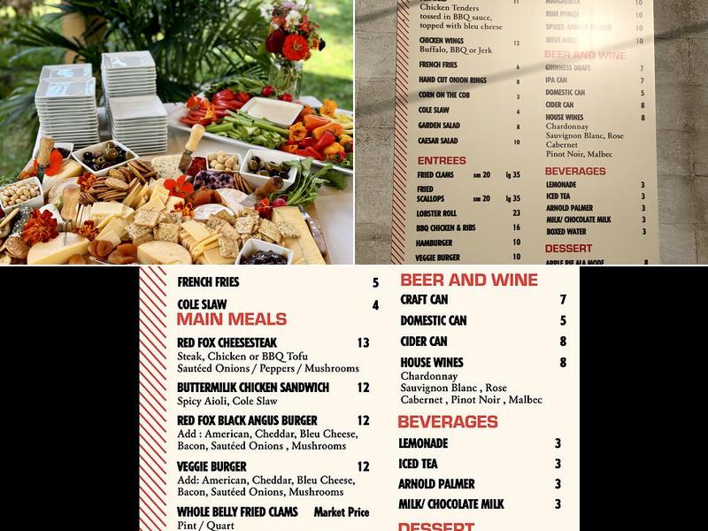 Red Fox Menu