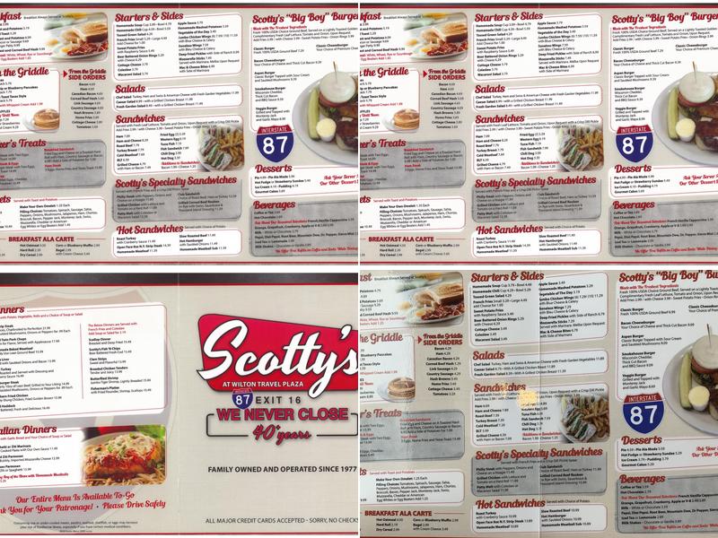 Scotty's Restaurant Menu