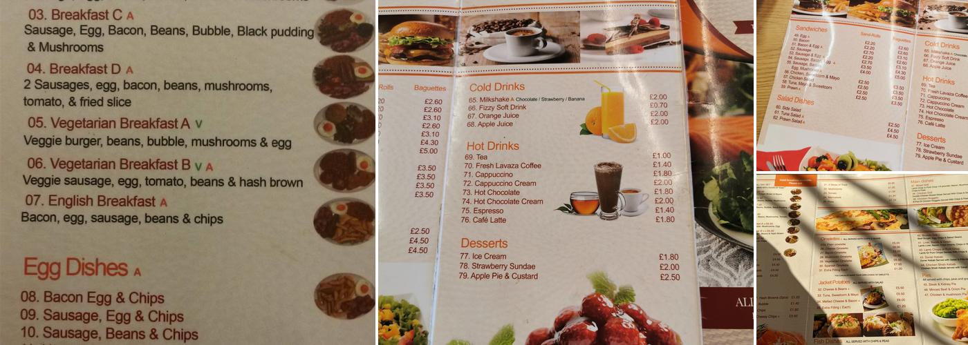 Smart Cafe Menu