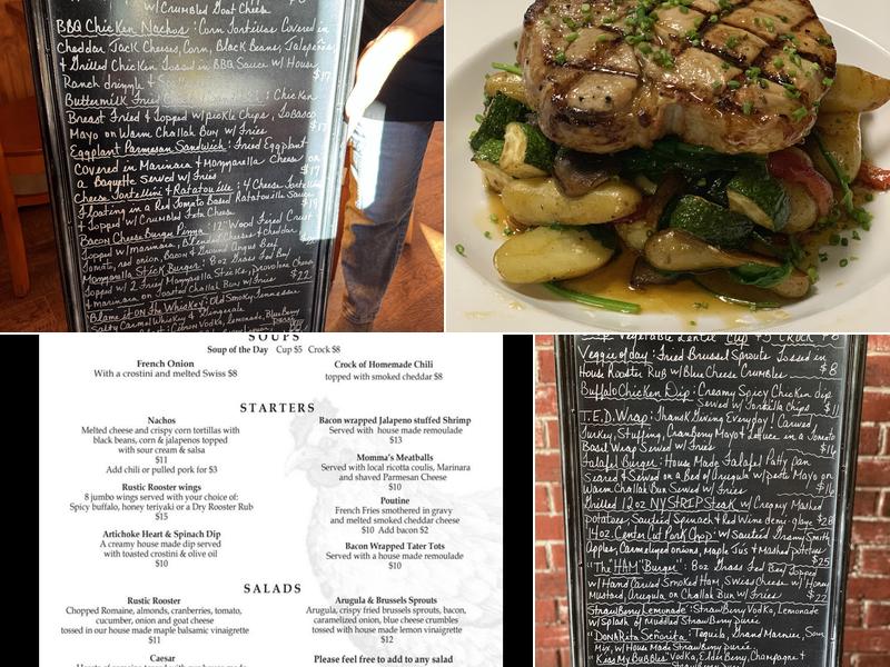 Rustic Rooster Menu