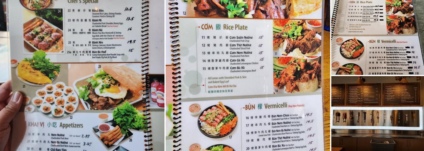 Summer Rolls Menu