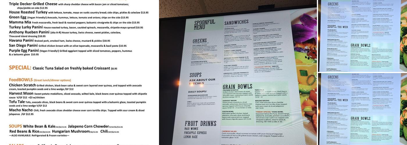 Spoonful Soups & Eats Menu