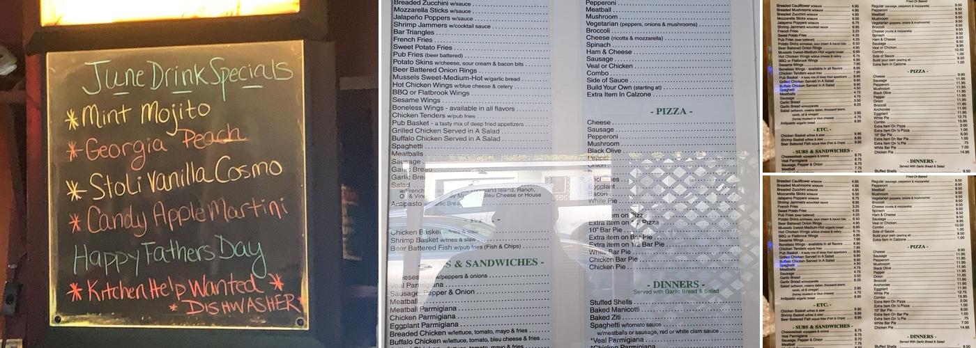 Flatbrook Tap House Menu