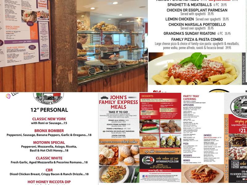 John's of Arthur Ave. Menu