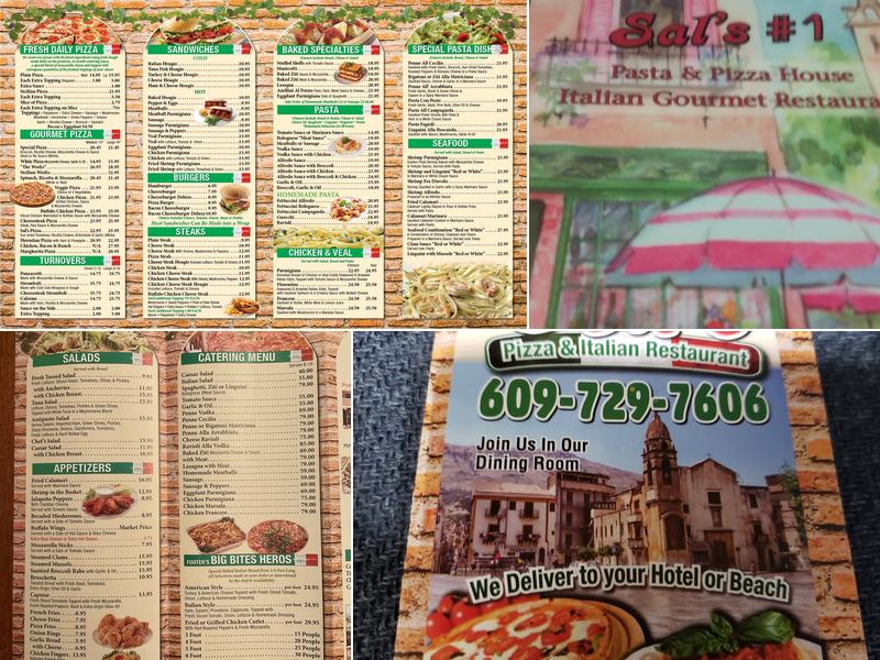 Sal's Pizza Menu