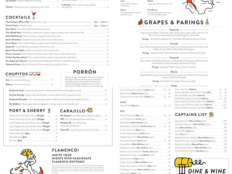 Toro Kitchen + Bar Menu