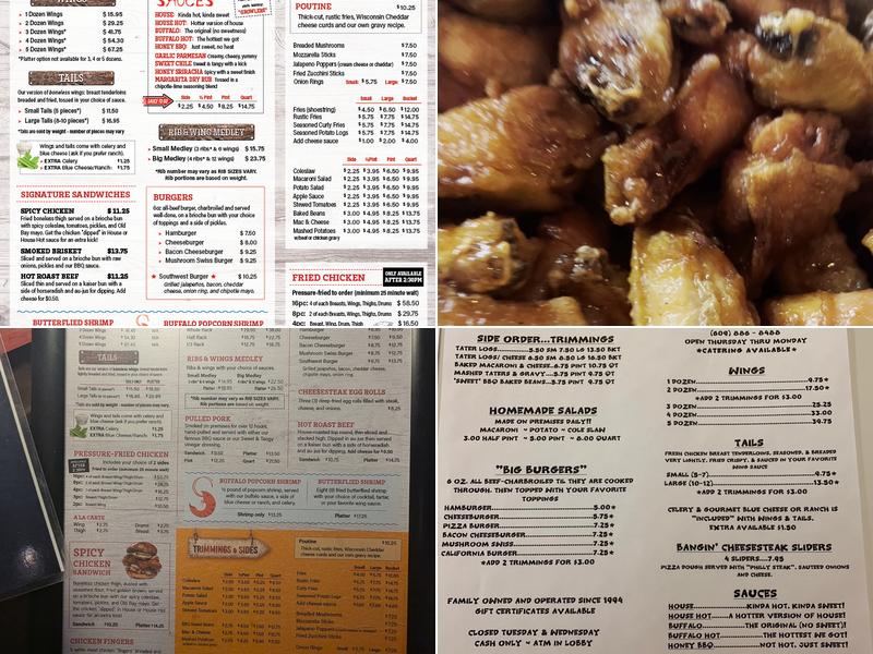 Wing It Menu
