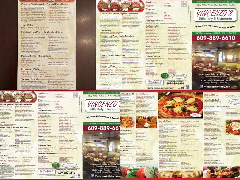Vincenzo's Little Italy Menu