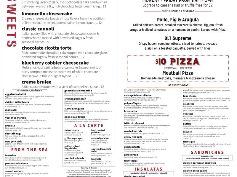 Poppi's Brick Oven Pizza & Kitchen Menu