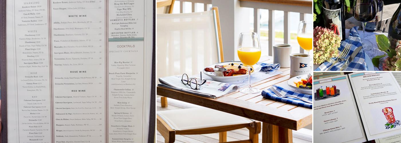 The Blue Pig Tavern Menu